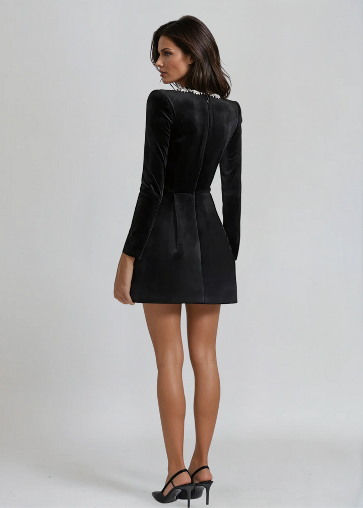 LUNEÁ | Valentina Velvet Mini Dress