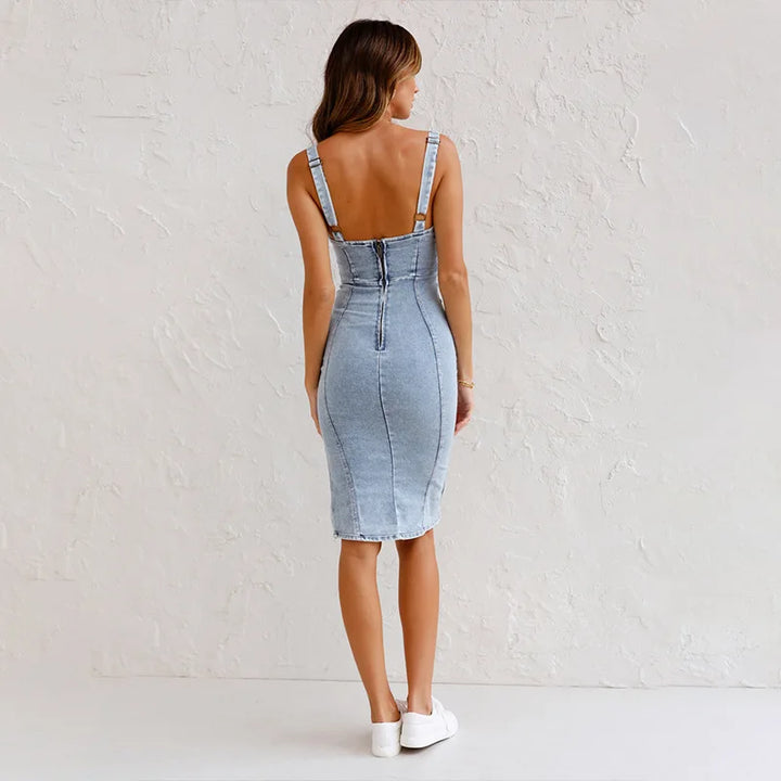 LUNEÁ | Bodycon Denim Dress