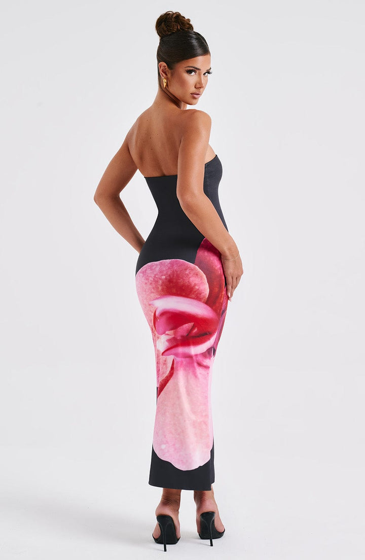 LUNEÁ | Fiora Midi Dress in Floral Print