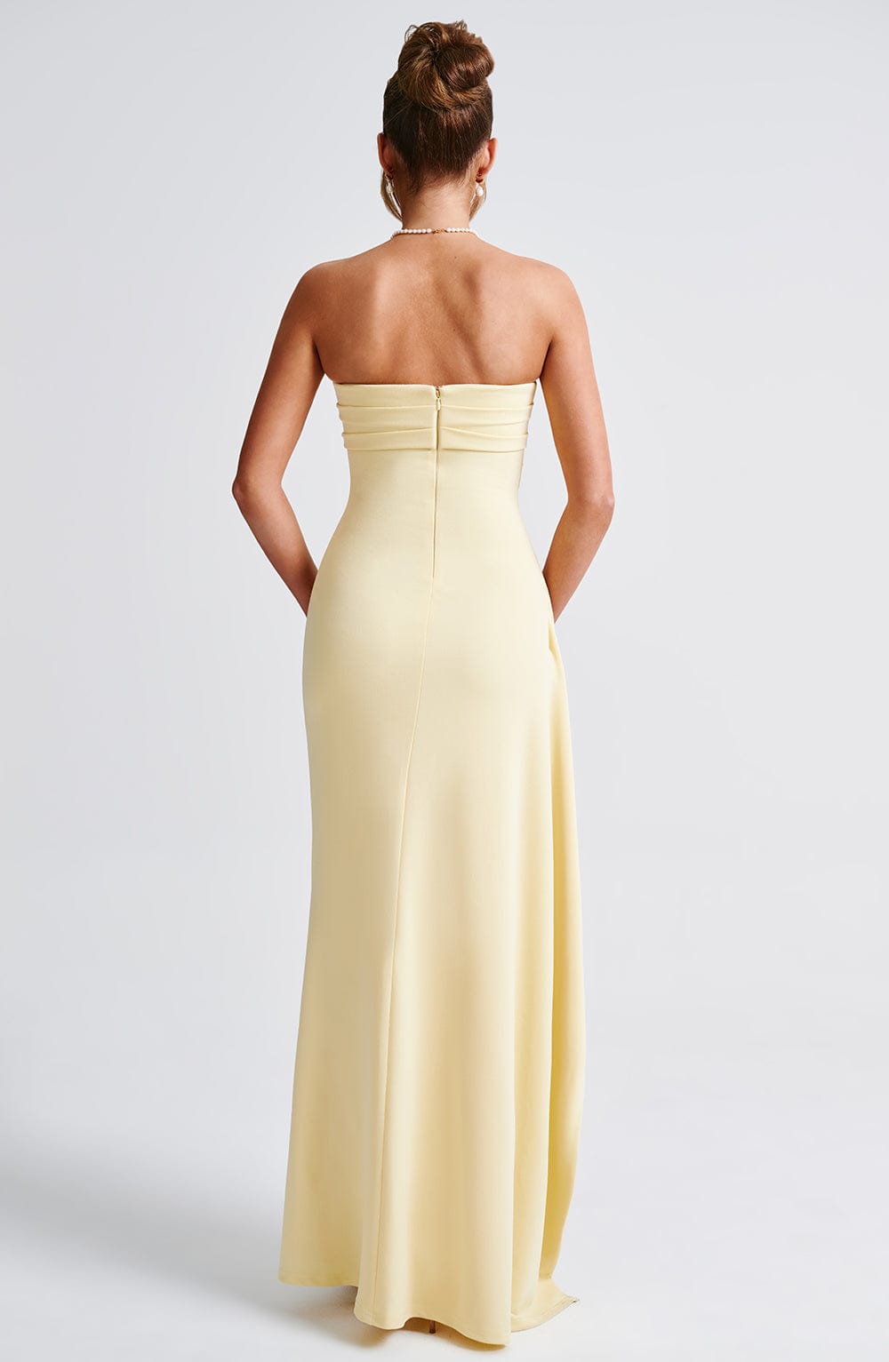 LUNEÁ | Elegant Lemon Maxi Dress